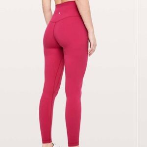 Ruby Red Lululemon Align Pant 28” size 6
